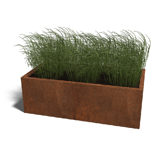 Cortenstaal plantenbak Texas 60 x 120 cm