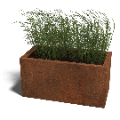 Cortenstaal plantenbak Texas 40 x 80 cm