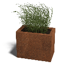 Cortenstaal plantenbak Texas 30 x 50 cm