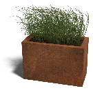 Cortenstaal plantenbak Texas 30 x 60 cm