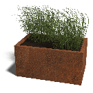 Cortenstaal plantenbak Texas 50 x 80 cm